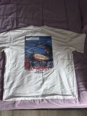 No Mercy Graphic Tee - White